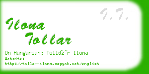 ilona tollar business card